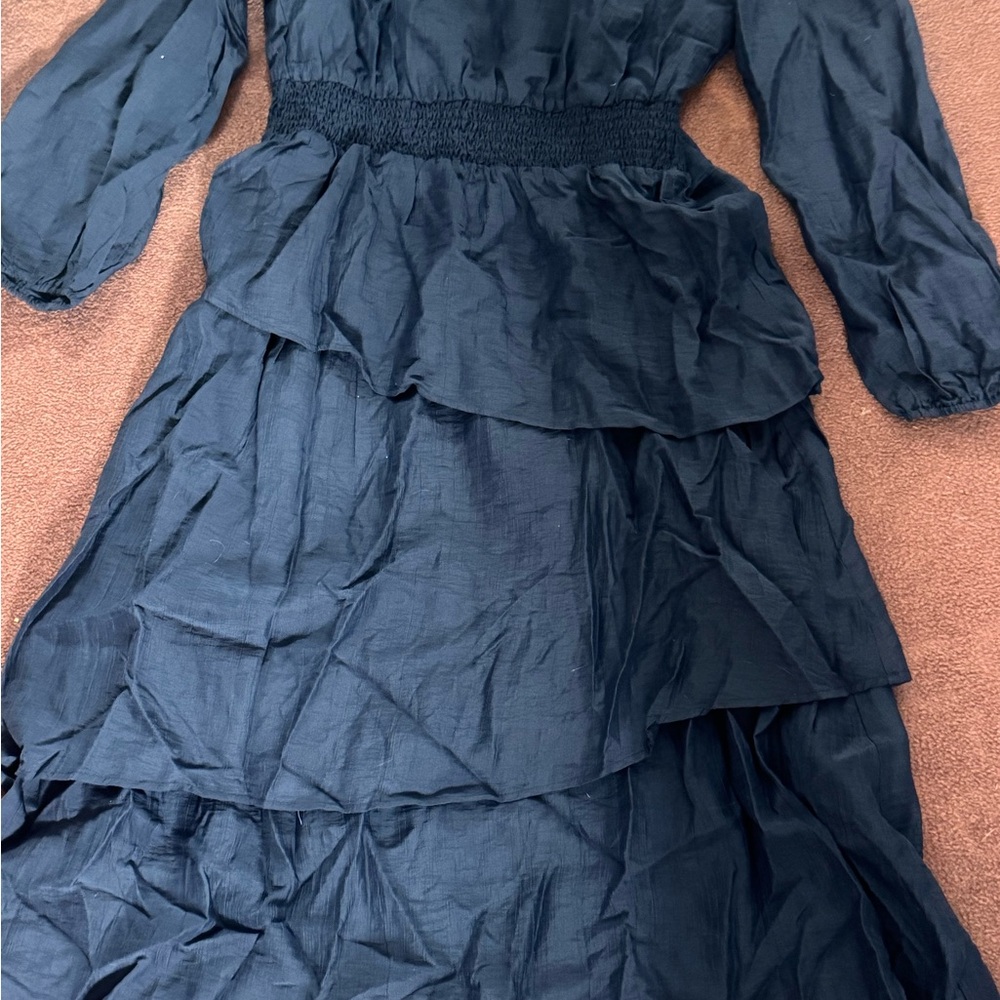 Elegant Black Tiered Dress